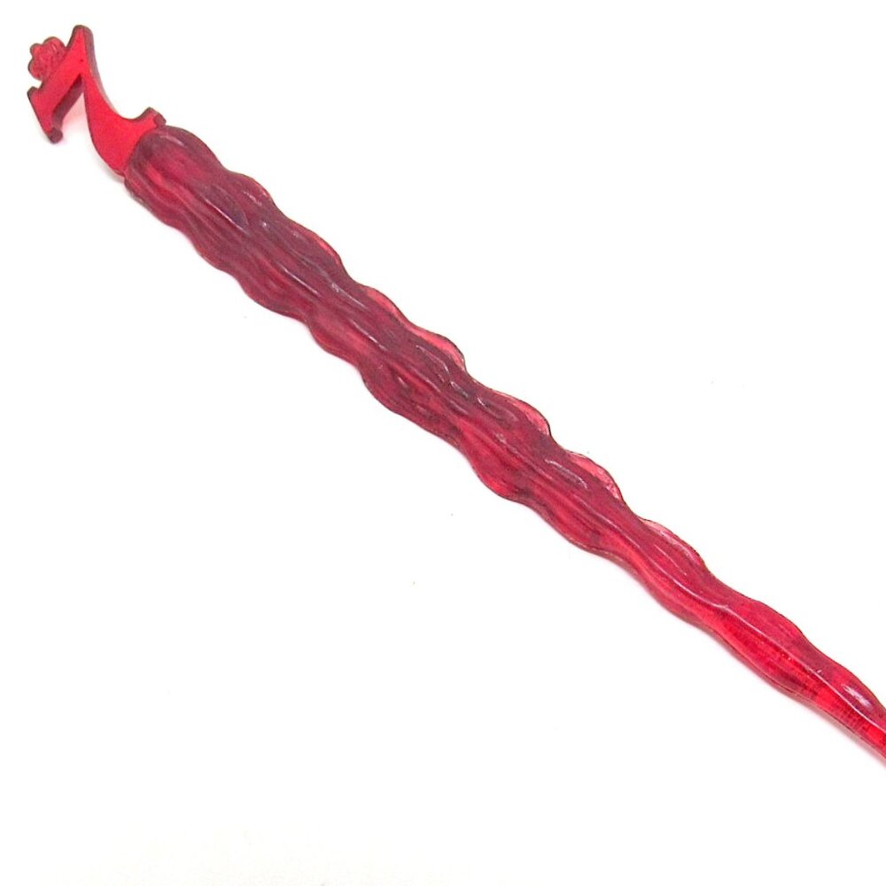 Seagram's 7 Stirrer Red Swizzle Stick Crown Blended Whisky Mixed Drink